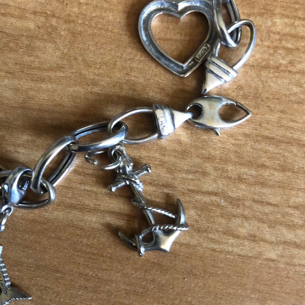 NWOT 14K White Gold Rembrandt Anchor Charm.